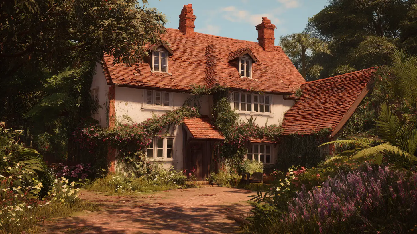 A British country house on a summer's day